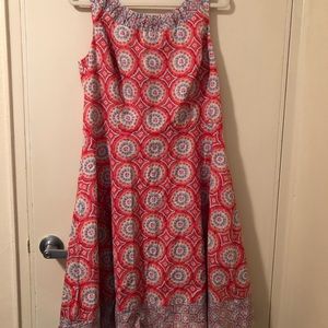 Talbots fit and flare summer dress